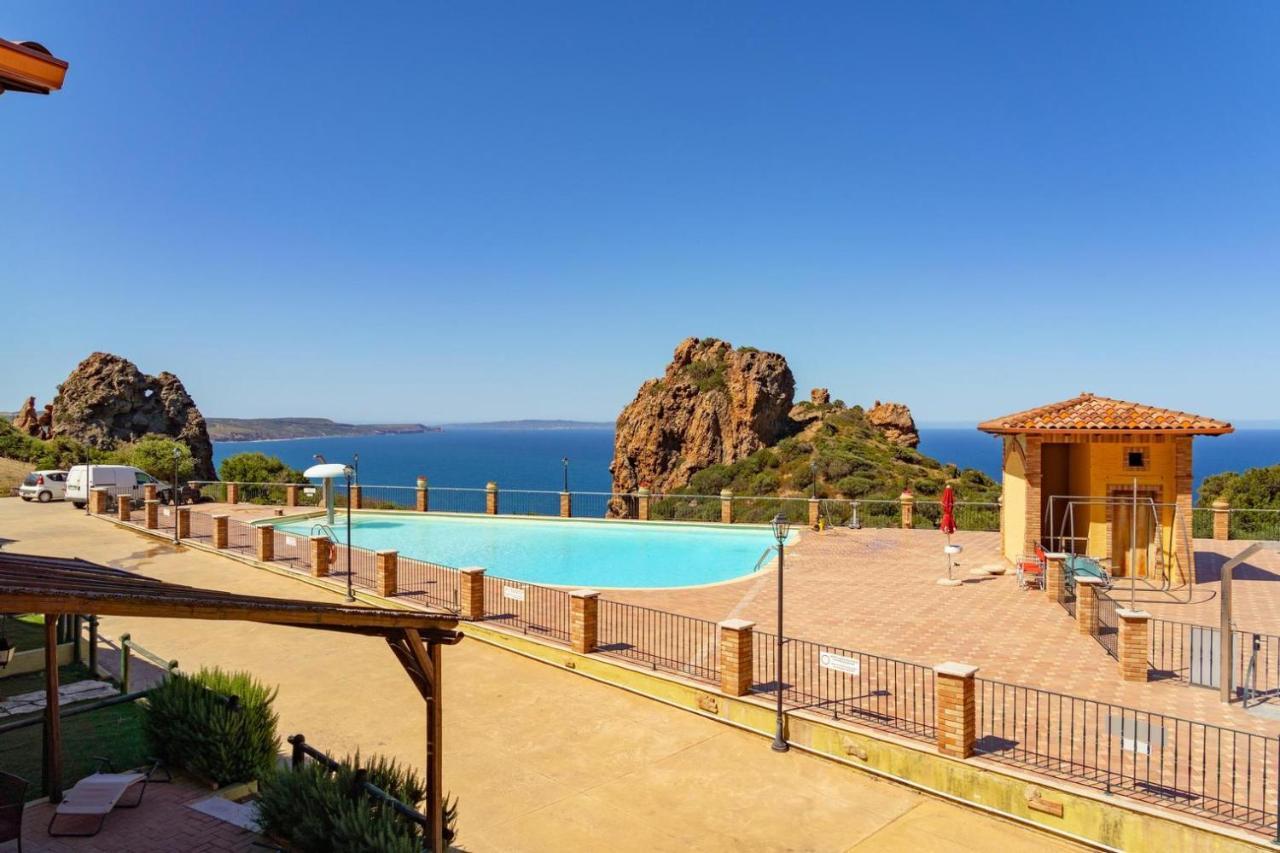Willa L'Estasi Tanca Piras A Bordo Piscina Con Vista Mare Nebida Zewnętrze zdjęcie